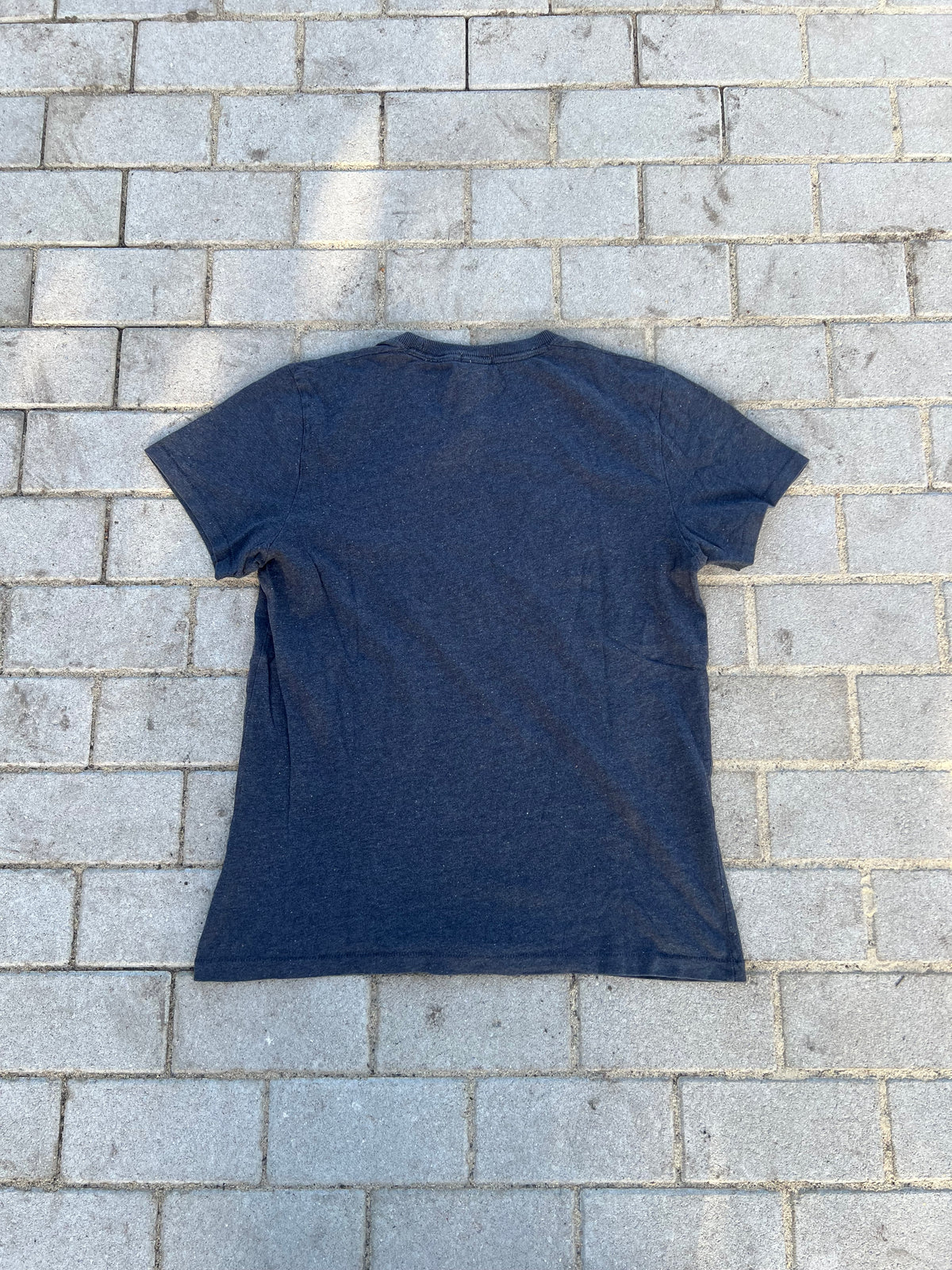 Abercrombie & Fitch navy spellout muscle fit tee M