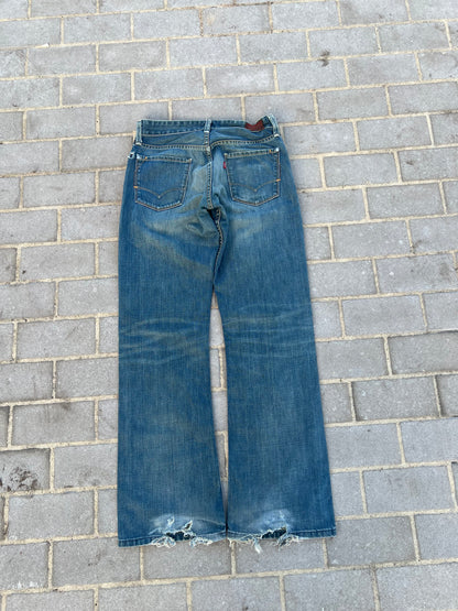 Rare Levi's 507 Low Bootcut Jeans W30 L32