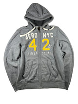Aeropostale 2000s printed slim fit zipper L