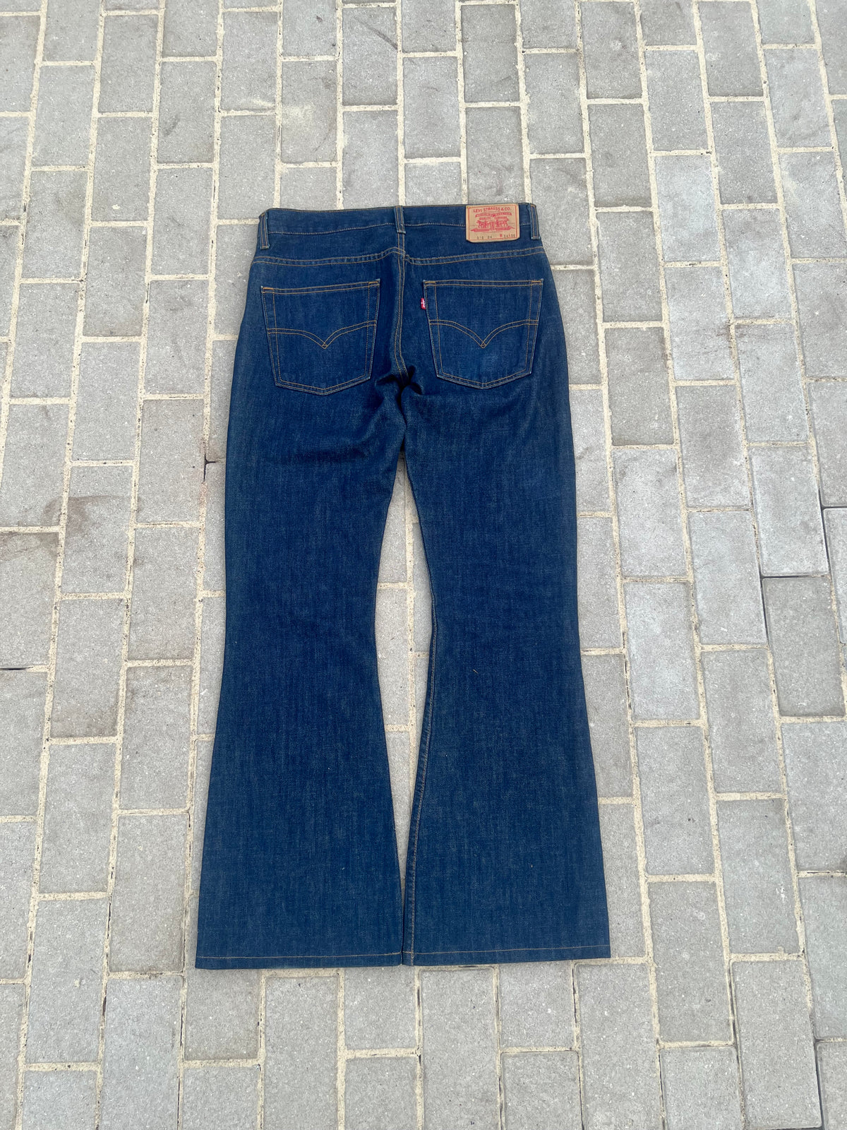 Rare Levi's 516 Flared Bootcut Jeans Marine W33 L34