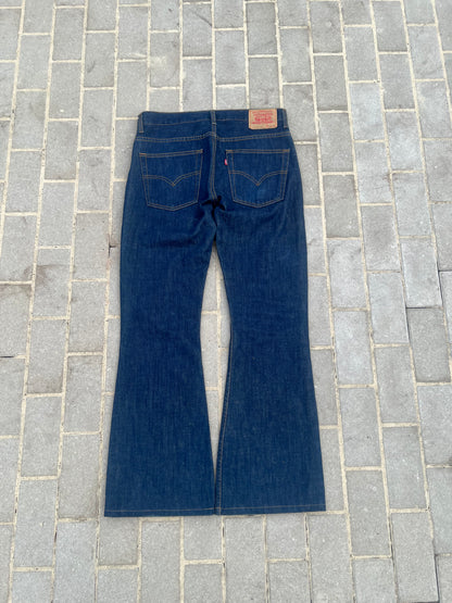 Rare Levi's 516 Flared Bootcut Jeans Marine W33 L34