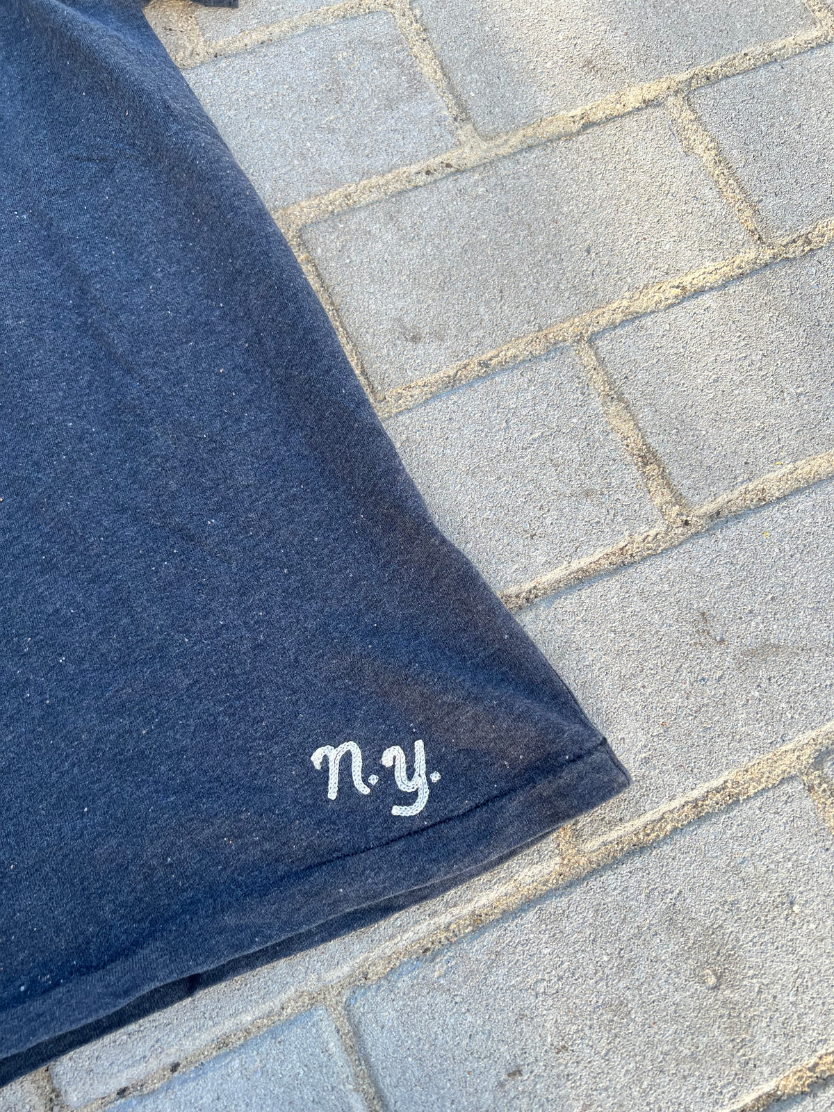 Abercrombie & Fitch navy spellout muscle fit tee M
