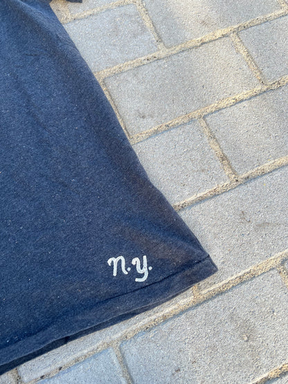 Abercrombie & Fitch navy spellout muscle fit tee M