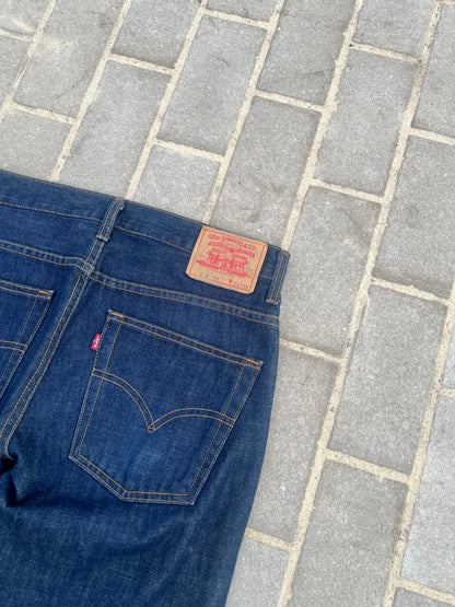 Rare Levi's 516 Flared Bootcut Jeans Marine W33 L34
