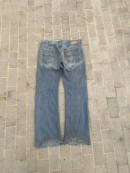 Rare Armani Jeans J05 Bootcut Jeans Grey Blue W33 L34