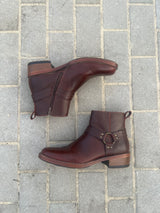 Vintage Leather Harness Ankle Boots EU 40