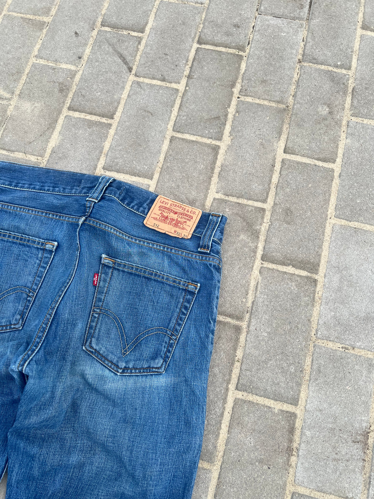 Levi's 512 Bootcut Jeans Washed Blue W31 L34
