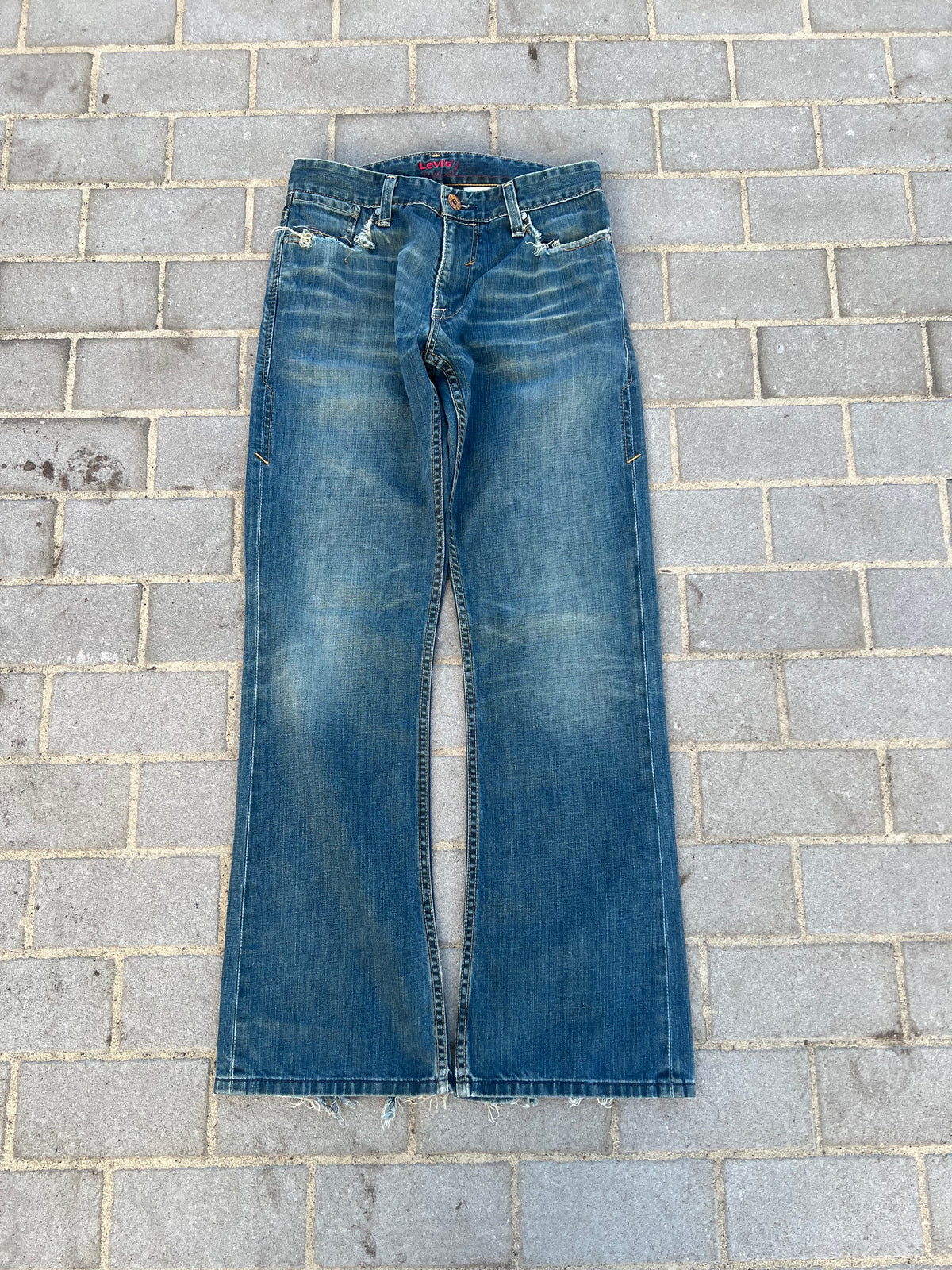 Rare Levi's 507 Low Bootcut Jeans W30 L32