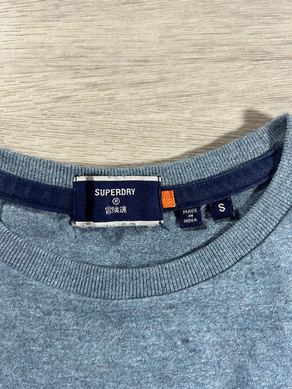 Superdry blank Blue slim fit tee S