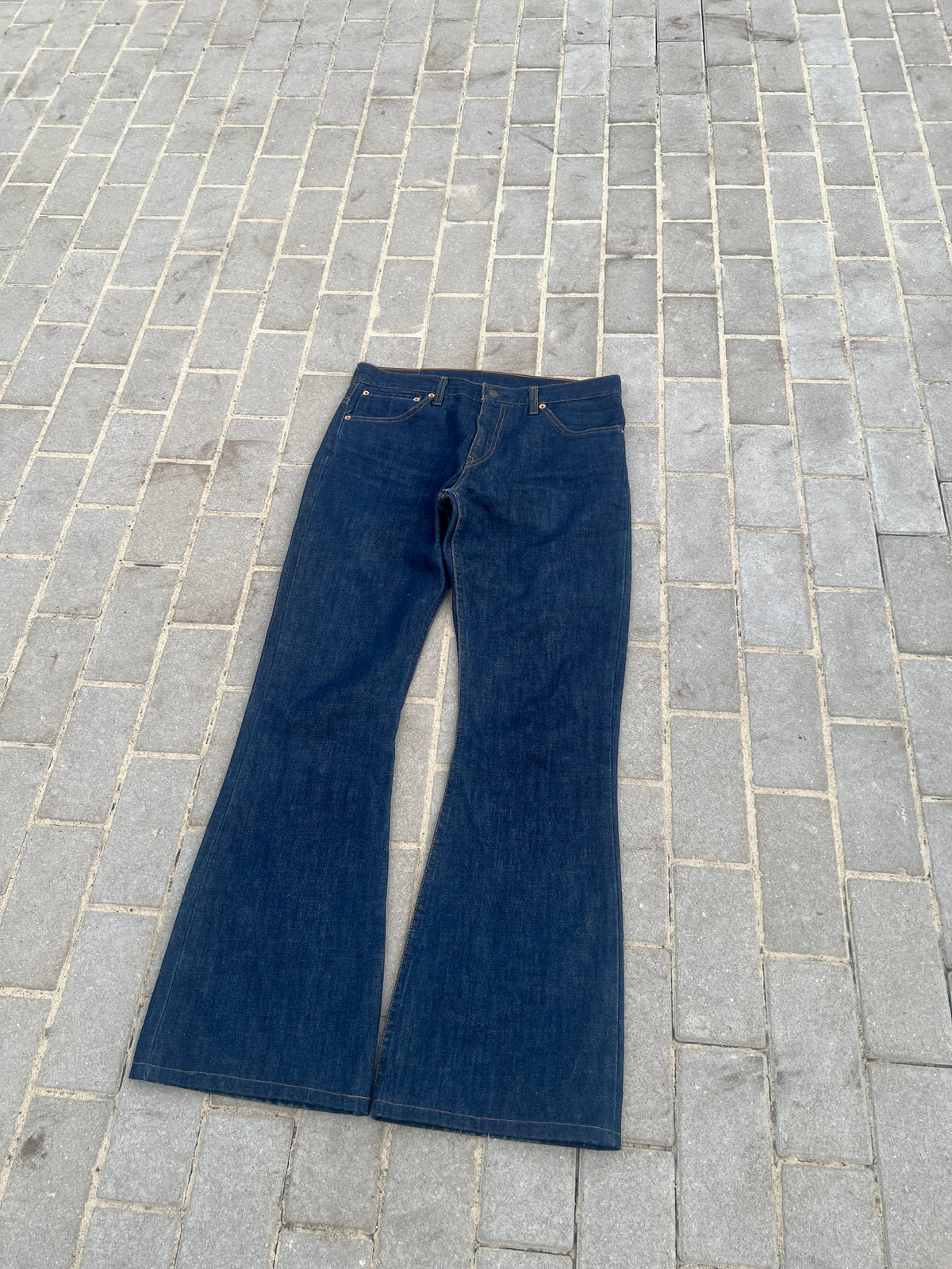 Rare Levi's 516 Flared Bootcut Jeans Marine W33 L34
