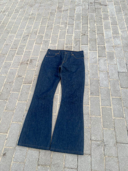 Rare Levi's 516 Flared Bootcut Jeans Marine W33 L34