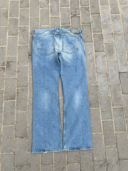 Diesel Zatiny Slim Bootcut Jeans Light Blue W33 L33