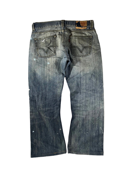 Levi's 512 bootcut Jeans paint splatter W34 L28
