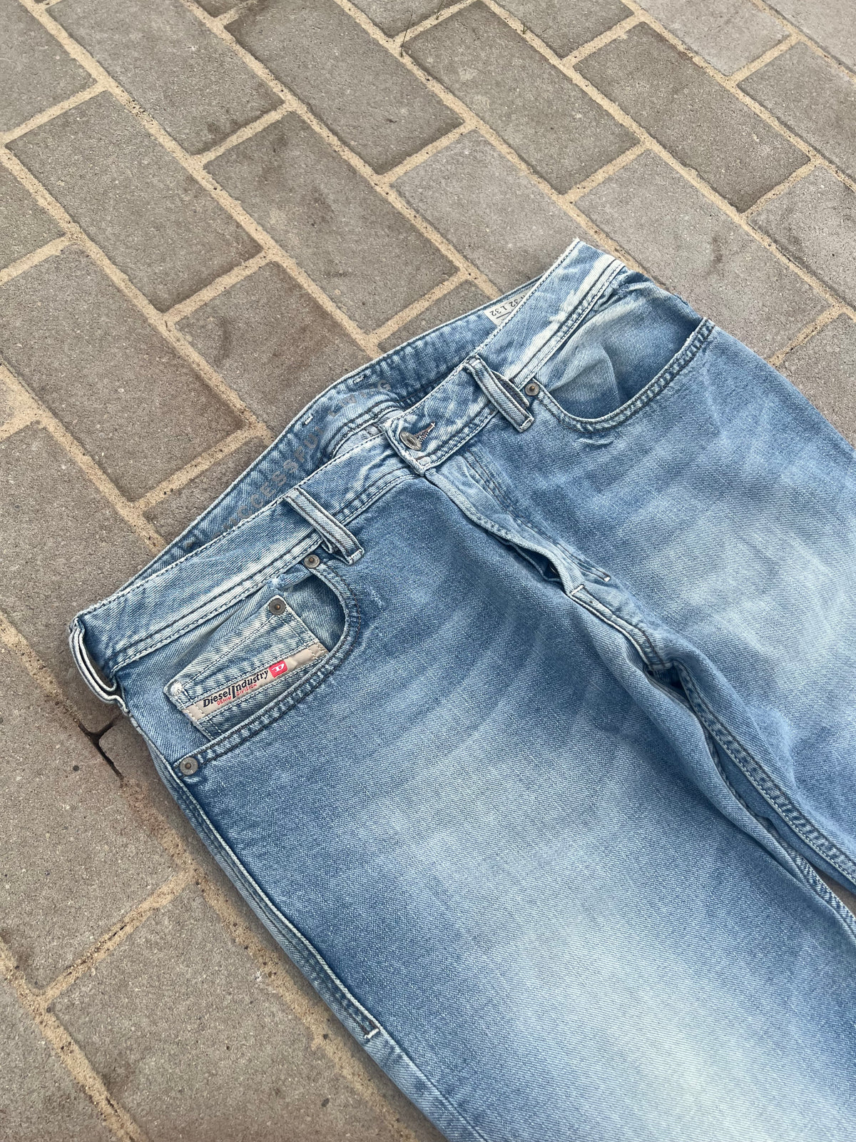 Diesel Zatiny Slim Bootcut Jeans Light Blue W33 L33