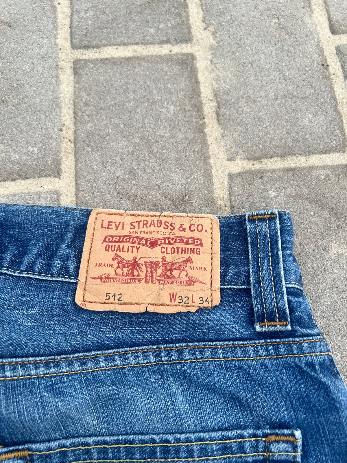 Levi's 512 Bootcut Jeans Washed Blue W31 L34