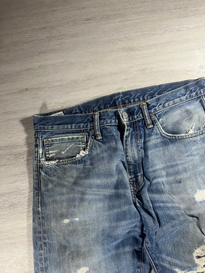 Levi's 527 slim bootcut Jeans distressed W34 L32