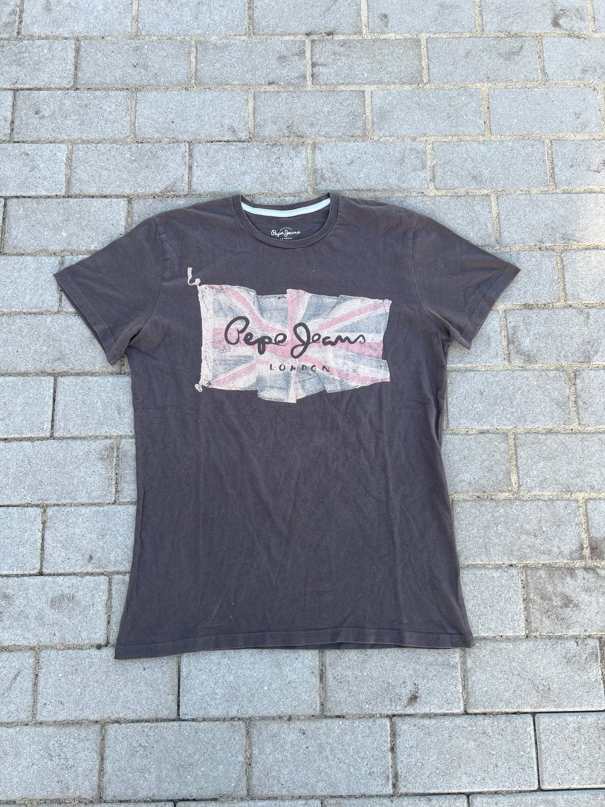 Pepe Jeans Brown Graphic Tee S