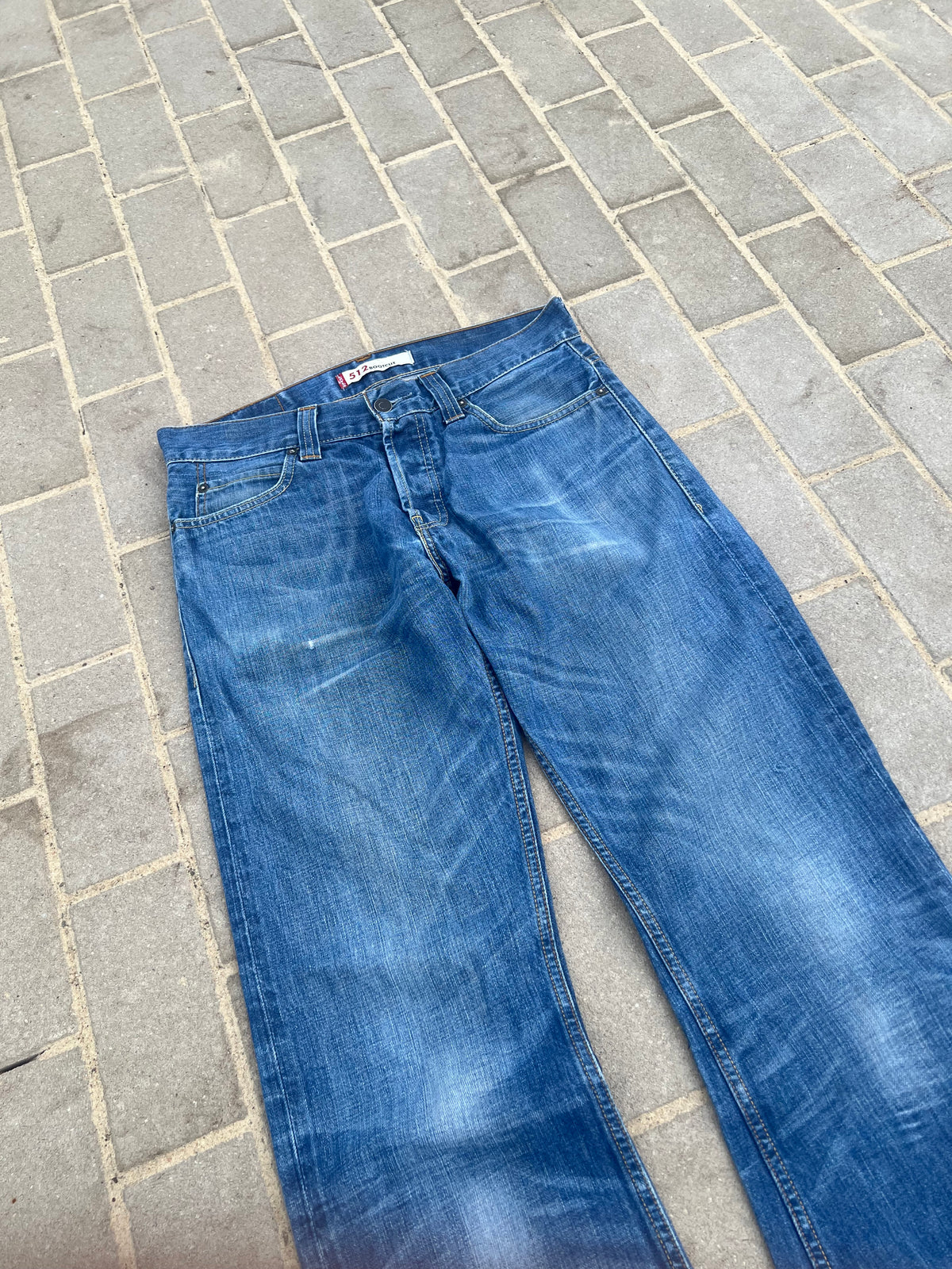 Levi's 512 Bootcut Jeans Washed Blue W31 L34