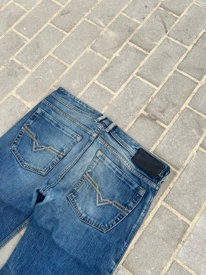 Diesel Zatiny Distressed Bootcut Jeans W32 L29
