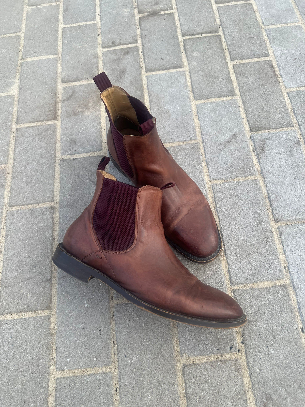 Vintage Leather Chelsea Boots EU 44