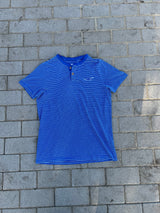 Hollister Blue Striped Henley L