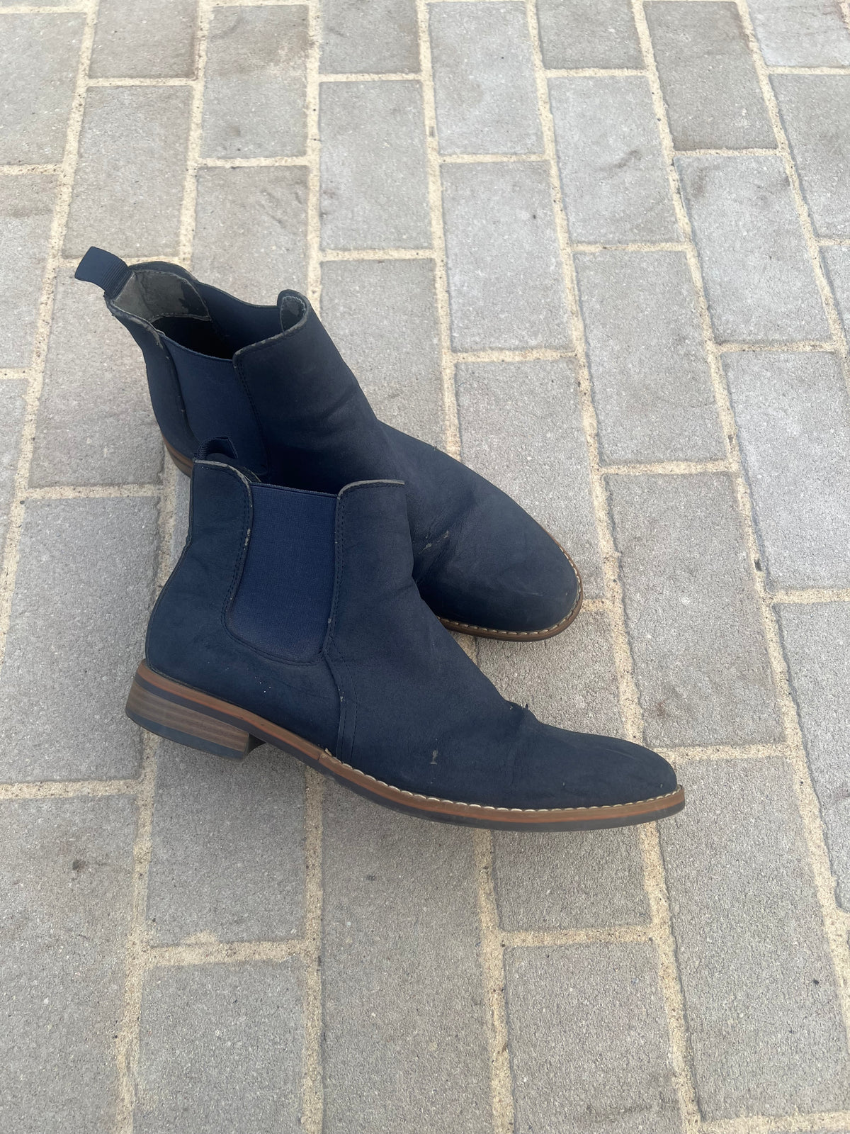 Vintage Blue Chelsea Ankle Boots EU 43
