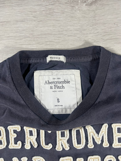 Abercrombie & Fitch spellout crest muscle fit tee S