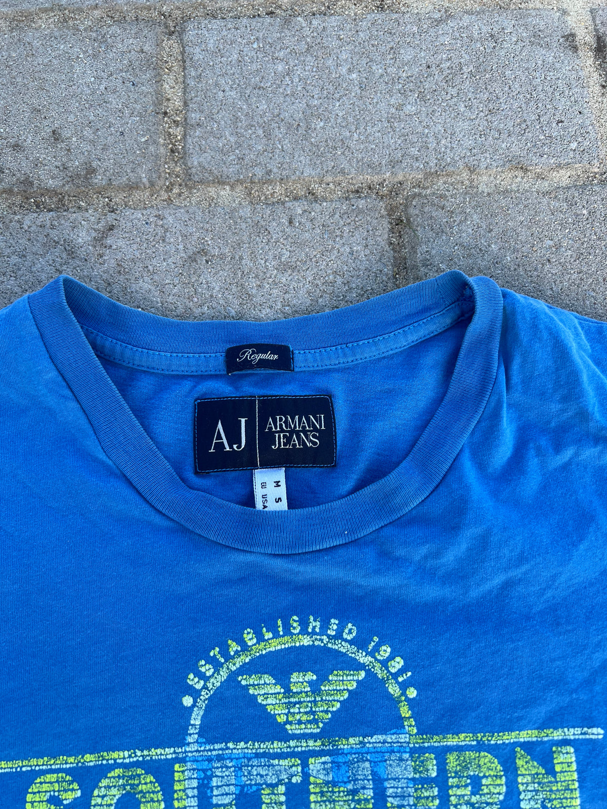Armani Jeans Southern California print tee M
