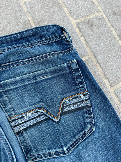 Diesel Zatiny Bootcut Jeans Washed Blue W31 L32