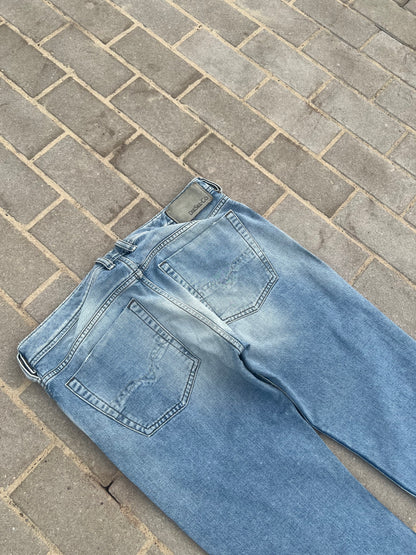 Diesel Zatiny Slim Bootcut Jeans Light Blue W33 L33