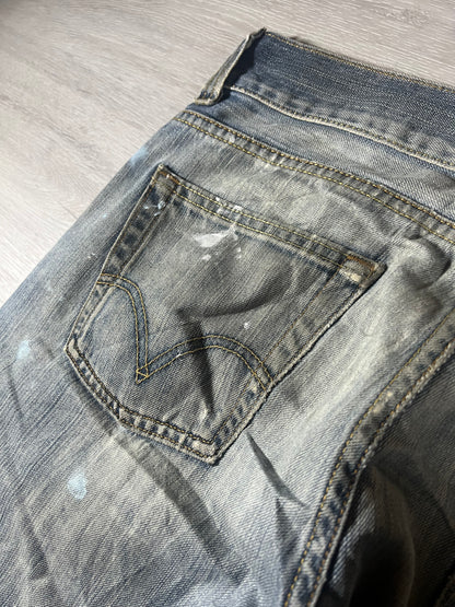 Levi's 512 bootcut Jeans paint splatter W34 L28
