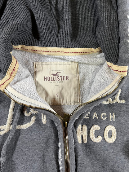 Hollister 2000s slim fit zipper distressed S