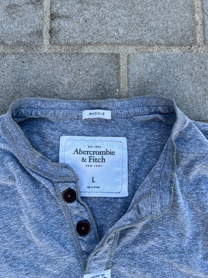 Abercrombie & Fitch Grey Henley L