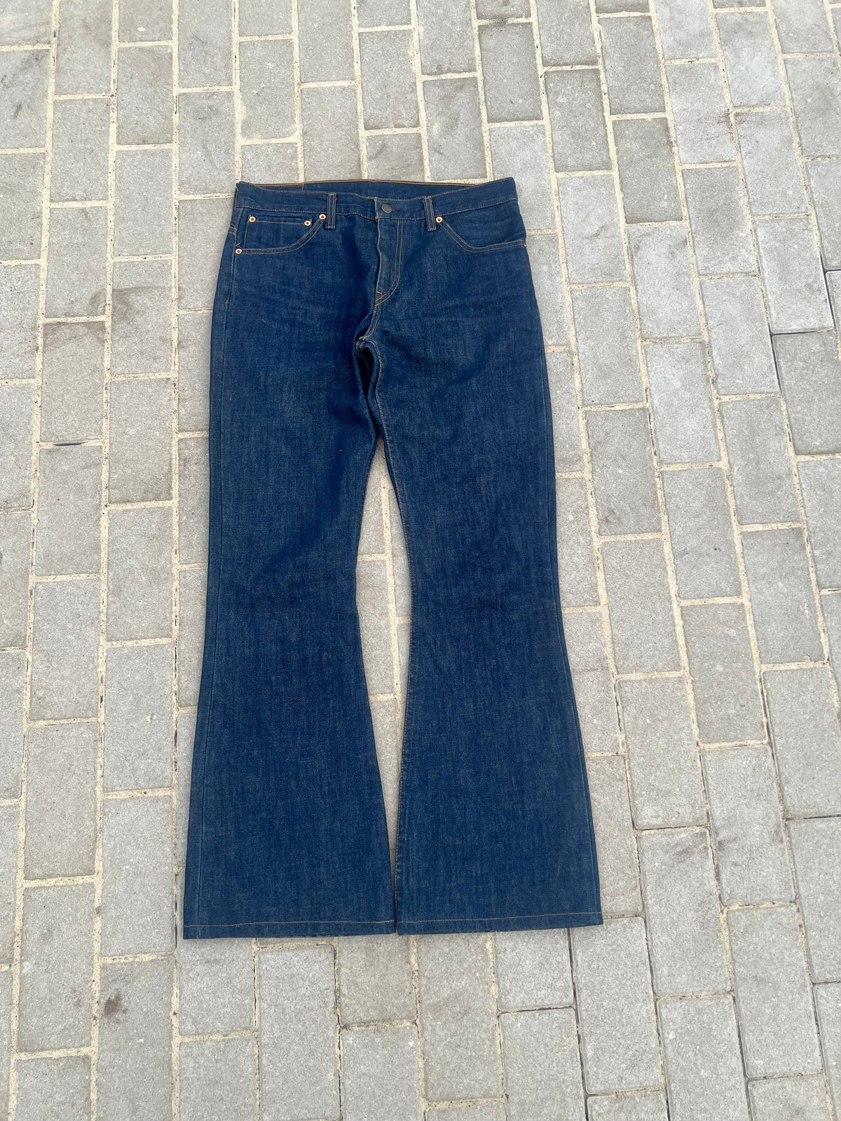 Rare Levi's 516 Flared Bootcut Jeans Marine W33 L34