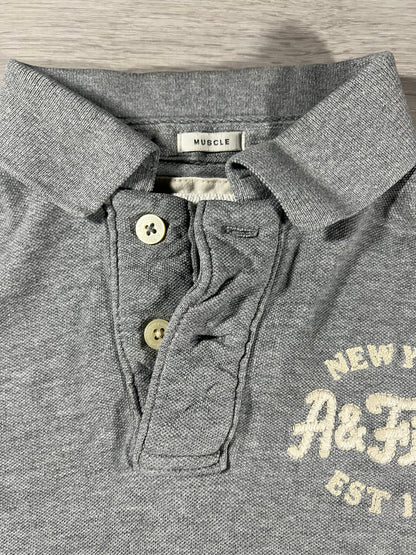 Abercrombie & Fitch pique muscle fit polo S