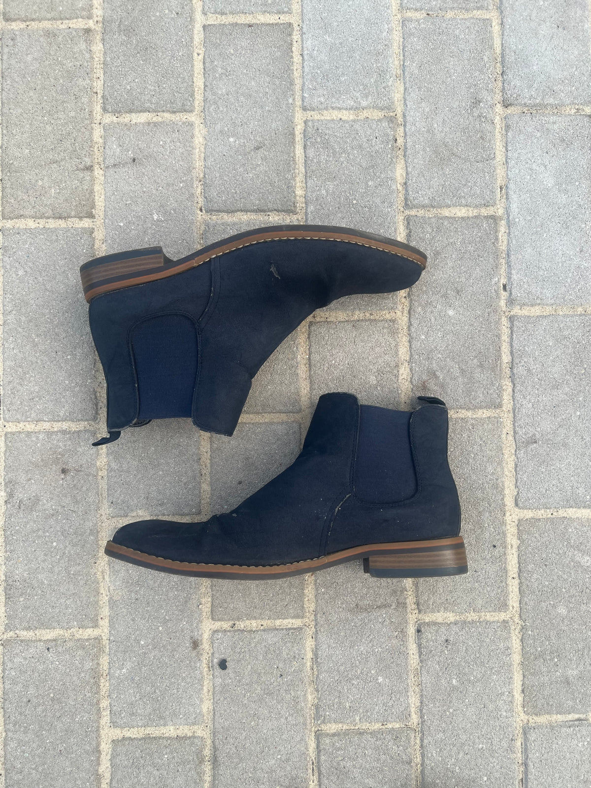Vintage Blue Chelsea Ankle Boots EU 43