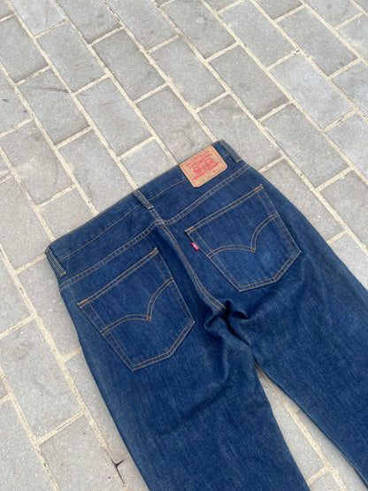 Rare Levi's 516 Flared Bootcut Jeans Marine W33 L34